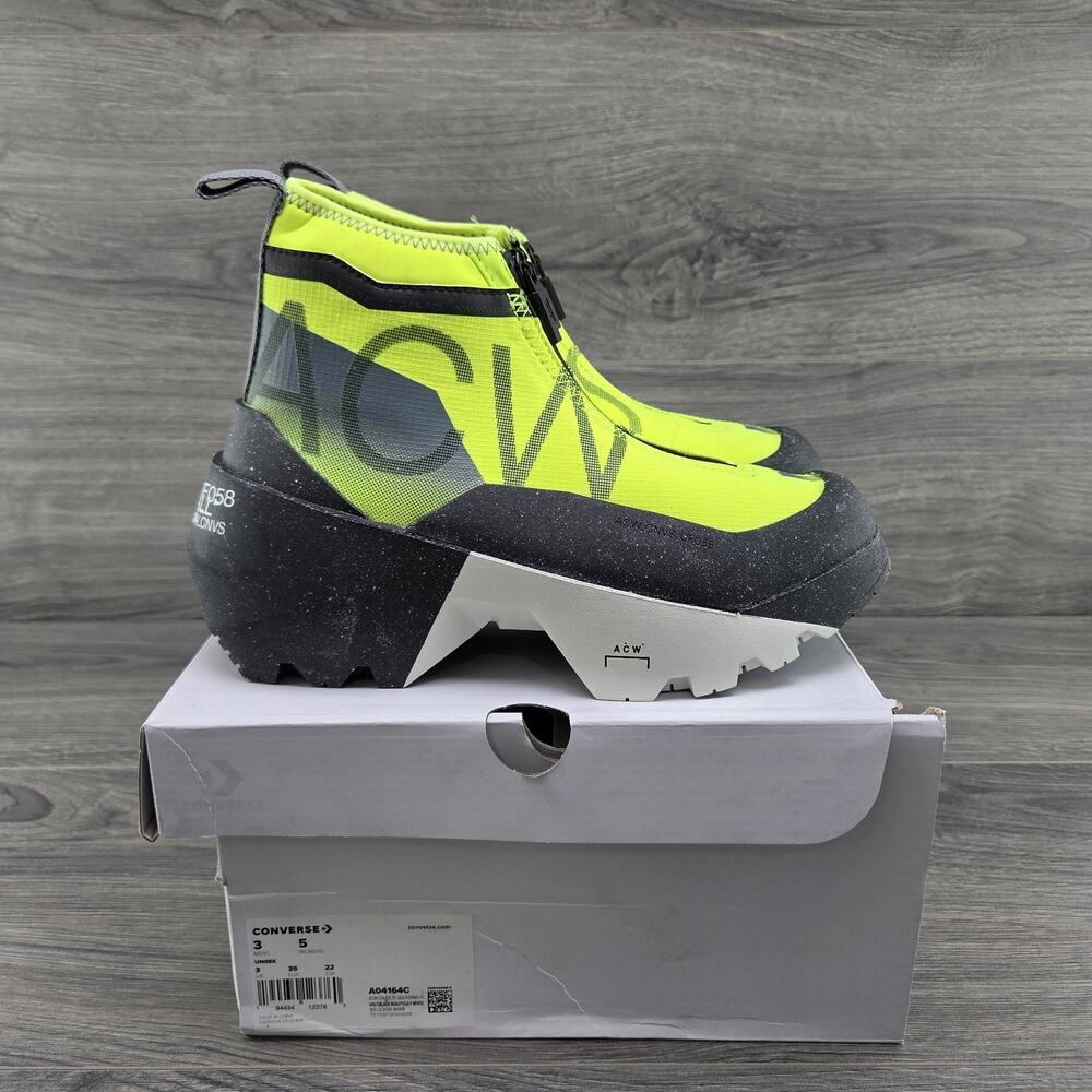 Converse ACW Chuck 70 Geo Forma Hi 2022 Size 5 Womens Volt Black Sneakers